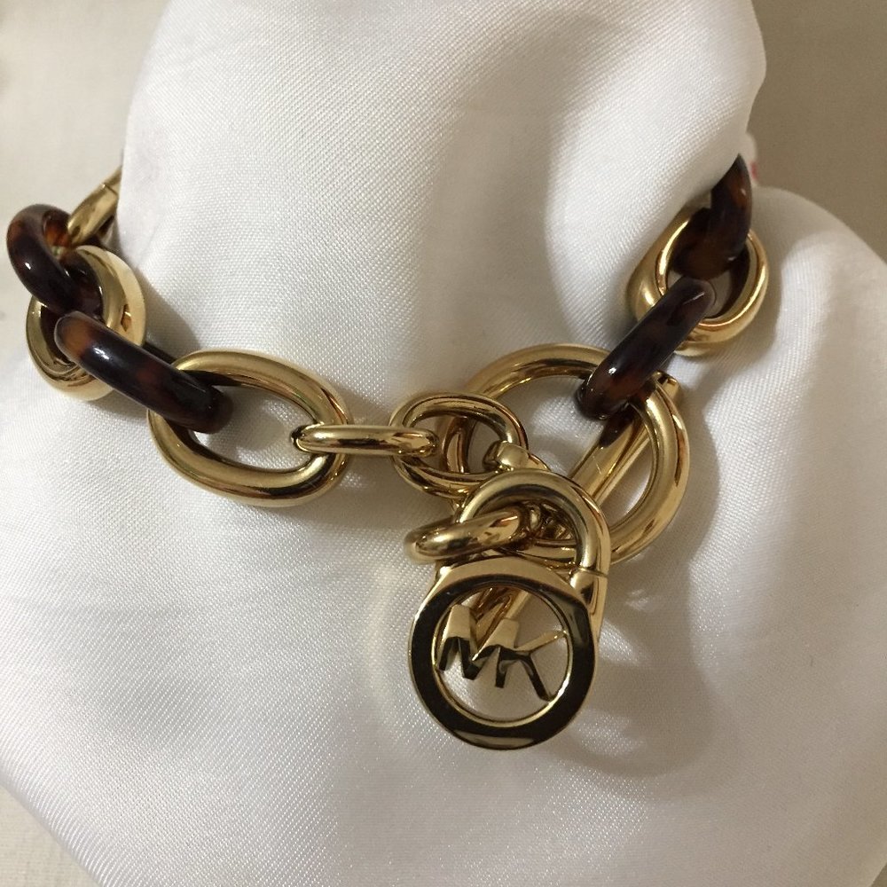Michael Kors Mk Tortoise Shell Link Bracelet - image 1